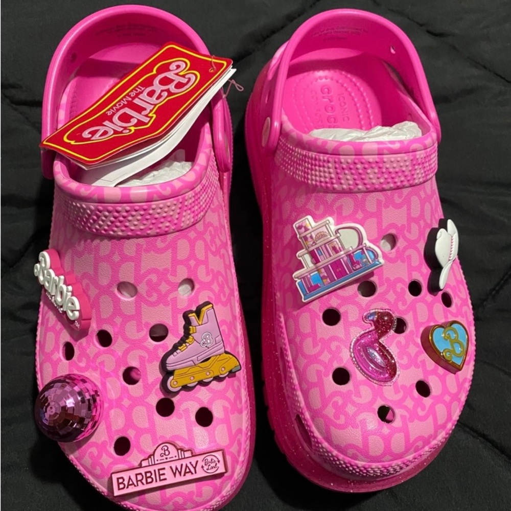 Nwt Barbie mega crush crocs